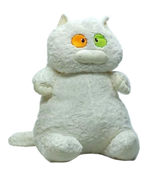Мягкая игрушка "Толстый кот" K15215, 60 см Белый