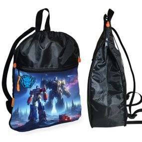 Детский рюкзак для обуви "Трансформеры" - вместительная сумка для школы и спортивных занятий (01451)