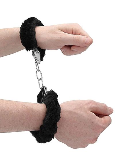 Наручники - Ouch! Beginner's Handcuffs Furry Black Sex Aura | Зображення 5
