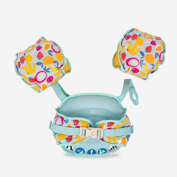 Пояс з нарукавниками Tiswim адаптивний для дітей 15-30 кг блакитний з принтом - One Size | Зображення 4