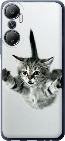 Чехол на Infinix Hot 20 Летящий котёнок "2322u-2966-17620"