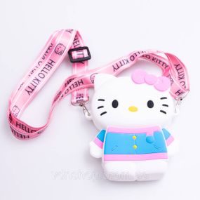 Дитяча силіконова сумочка Hello Kitty 13*10*3 см Білий HP-55-1W