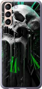 Чехол на Samsung Galaxy S21 Череп-часы "4100u-2114-17620"