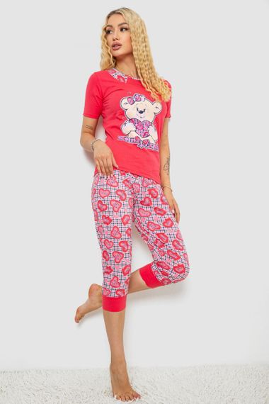 Пижама женская  -уценка, цвет коралловый, 243R03675-U-1 | Зображення 1