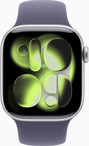 Смарт-годинник Apple Watch Series 11 GPS 42mm Silver Alu. Case w. Purple Fog S. Band - S/M (MEU64) | Зображення 1