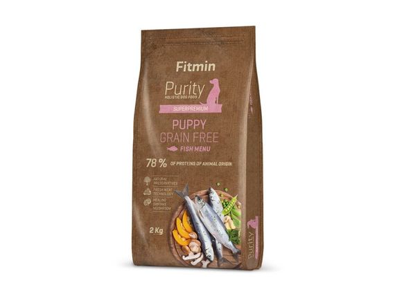 Fitmin dog Purity GF Puppy Fish (для цуценят всіх порід з рибою беззерновий), 2 кг | Зображення 1