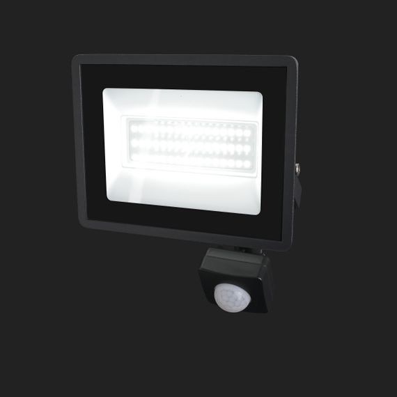 Прожектор светодиодный с датчиком движения HL-19P/37.5W CW IP65 | Зображення 3