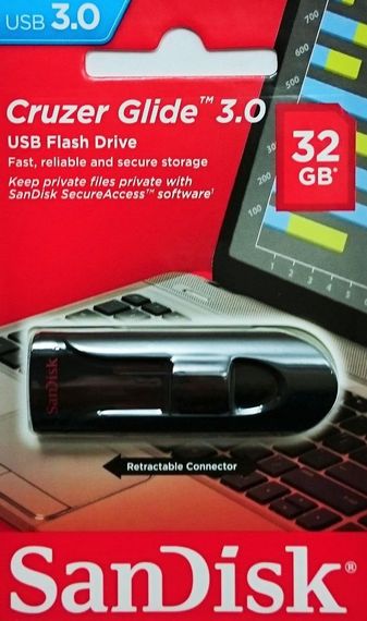 Накопитель SanDisk 32GB USB 3.0 Glide (SDCZ600-032G-G35) | Зображення 3