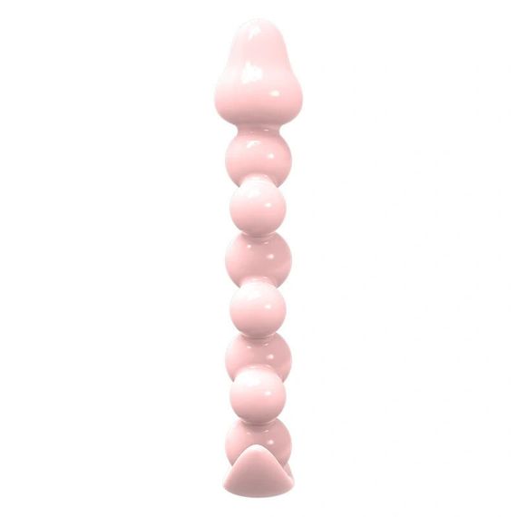 Анальна пробка MELEON Blossom Hue AP-02, гнучка кулькова пробка з TPE Sex Aura | Зображення 2