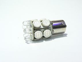 Светодиодная автолампа 1156(P21W)-S25-BA15s-10HP+6LED. CHI MING
