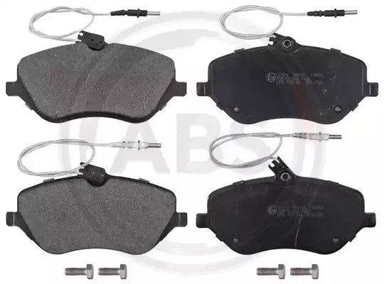 Колодки передні гальмівні Peugeot 407/607 04- (TRW) (162,3x79,1x18,4) (ABS 37431), ABS (37431) | Зображення 2