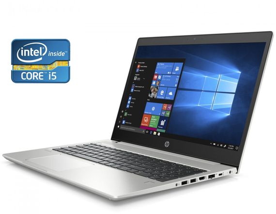 Ноутбук HP ProBook 450 G6 / 15.6" (1366x768) TN / Intel Core i5-8250U (4 (8) ядра по 1.6 - 3.4 GHz) / 8 GB DDR4 / 240 GB SSD / Intel UHD Graphics 620 / WebCam / 4G (LTE) б/в