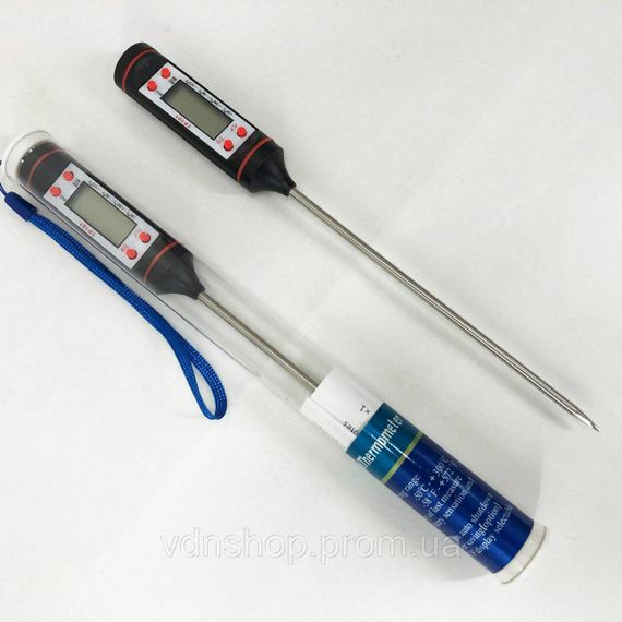 Термометр для прожарювання м'яса JR-1/TP101, Градусник щуп для м'яса, Точний термометр з виносним щупом JI-58 | Зображення 9
