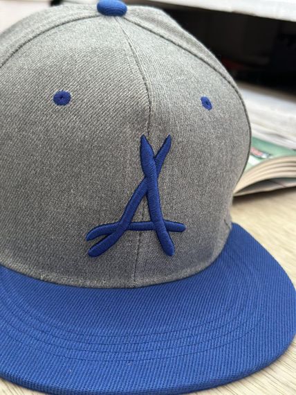Кепка снепбек (Snapback) Atlanta Braves Сірий з синім 56-61р (9102) | Зображення 2