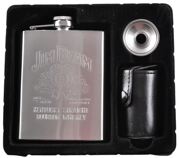 Подарочный набор с флягой и рюмками "Jim Beam" QK-166