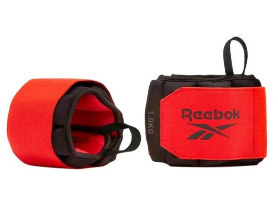 Обважнювачі зап'ястя Reebok Flexlock Wrist Weights чорний, червоний Уні 0.5 кг RAWT-11260