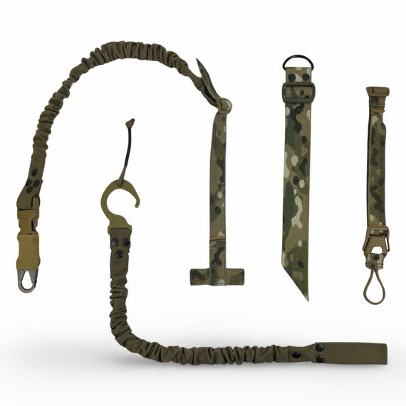 Комплект одноточкового плечового ременя з кріпленням до плитоноски RAGNAROK "THOR" Мультикам+Койот