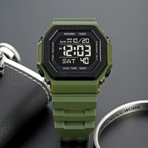 Чоловічий годинник Skmei 1988AG Army-Green | Зображення 3