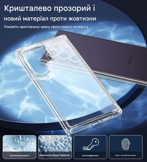 Чохол протиударний для Samsung Galaxy S24 Ultra + захисне скло та захист камери | Зображення 1