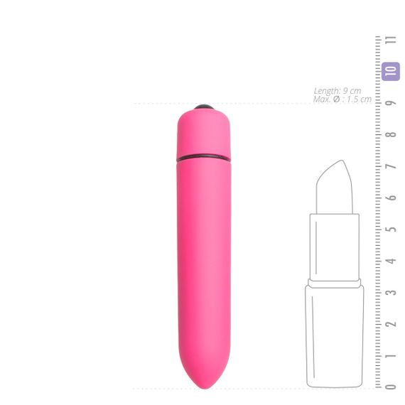 Віброкуля Easytoys, рожева, 9 х 1.5 см sexstyle | Зображення 1