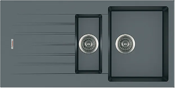 Кухонна мийка Fabiano Classic 100x50x15 Titanium 8221.301.0020