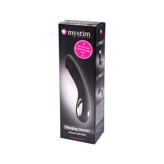 Вібратор-електростимулятор Mystim, чорний, 27 х 4.5 см Sex Aura | Зображення 3