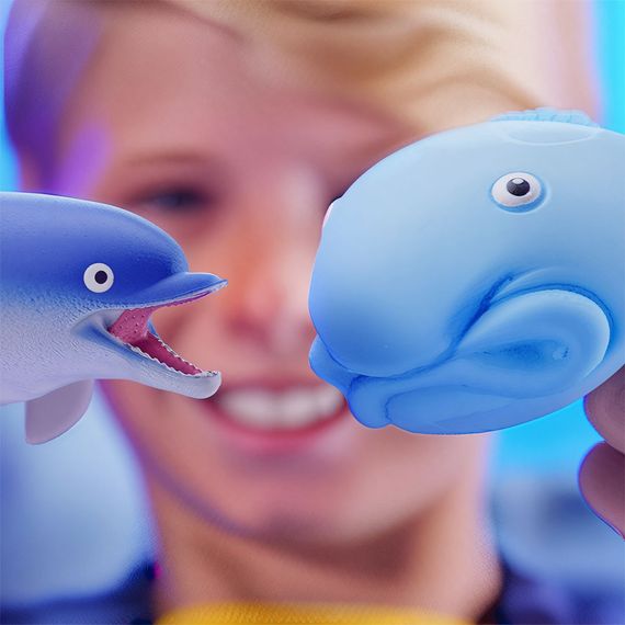 Стретч-іграшка у вигляді тварини "Підводні володарі Море та безодня" #sbabam 15/CN22 іграшка-сюрприз | Зображення 2