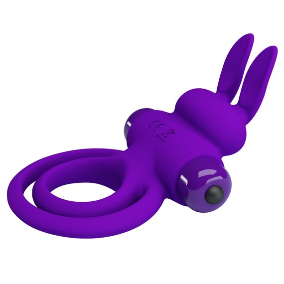 Ерекційне кільце PRETTY LOVE Penis Ring з подвійним кільцем, фіолетове Sex Aura | Зображення 5