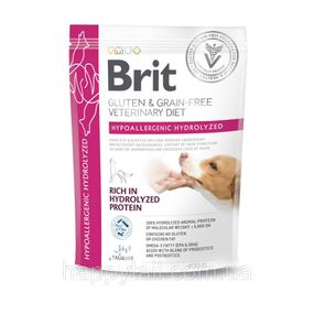 Корм сухий Brit VetDiet Dog Hypoallergenic Hydrolyzed 400 г для собак із харчовою алергією