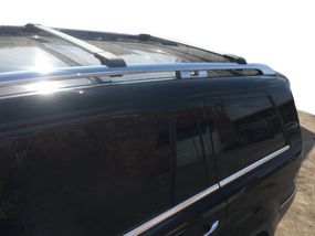 Перемички на рейлінги під ключ (2 шт) до 110 см, Чорний для Mercedes GL сlass X164 2006-2012 рр
