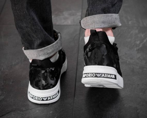 Кросівки Emporio Armani EA7 Exchange Camo Black/White | Зображення 4