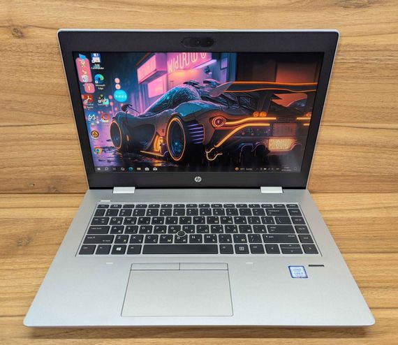 Ультрабук HP ProBook 640 G4 / 14" (1920x1080) IPS / Intel Core i5-8250U (4 (8) ядра по 1.6 - 3.4 GHz) / 8 GB DDR4 / 256 GB SSD / Intel UHD Graphics 620 / WebCam / Fingerprint / Windows 10 б/в + Подарунок Бездротова миша / USB | Зображення 1