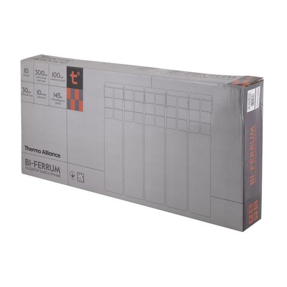 Радіатор біметалевий Thermo Alliance Bi-Ferrum 300/100 1,15 кг | Зображення 8