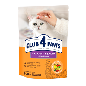 Сухий корм Club 4 Paws Adult Cats Urinary Health для котів із профілактикою сечокам'яної хвороби, курка 900г