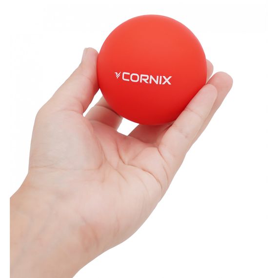 Масажний м'яч Cornix Lacrosse Ball 6.3 см XR-0117 Red | Зображення 1