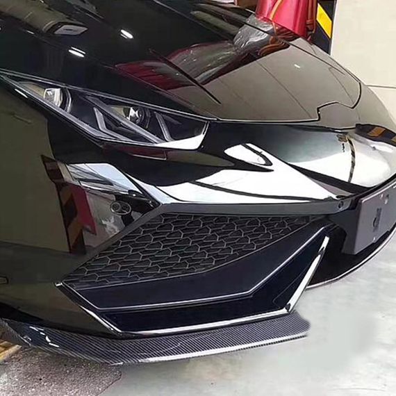 Накладки на передній бампер Flap V1 (Карбон) для Lamborghini Huracan 2014- рр | Зображення 1