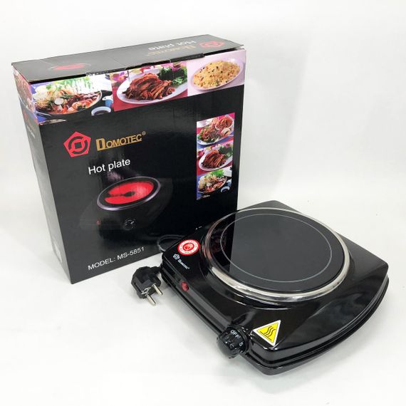 Бытовая электро-плитка DOMOTEC MS-5851 900 Вт, Электрическа настольная плита, Настольная мощная плита ZA-62 | Зображення 4
