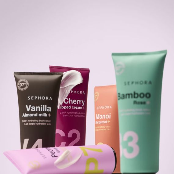 Лосьон для тела SEPHORA 24HR hydrating body lotion - Vanilla + Almond Milk (200 мл) | Зображення 1