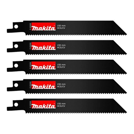 Набір полотен HSS 150 мм по дереву для шабельної пили Makita P-05000 (5 шт)
