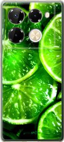 Чохол на Infinix Note 40 Pro+ 5G Зелені часточки лимона "852u-3801-2448"