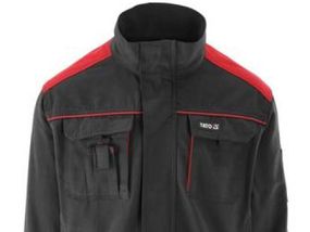 Куртка робоча COMFY розмір L/XL, чорно-червона, 7 кишень, 100% бавовна Польща YATO YT-79233