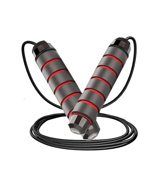 Скакалка швидкісна PowerPlay 4210 Power Weighted Jump Rope Чорна (2,7m.) | Зображення 2