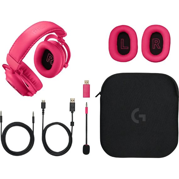 Навушники Logitech G Pro X 2 Lightspeed Wireless Magenta (981-001275) | Зображення 5