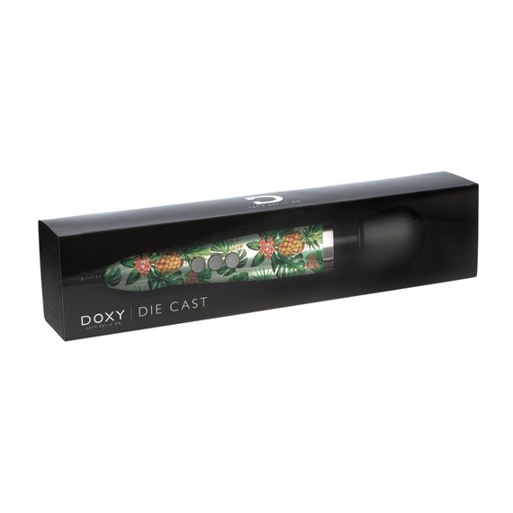 Вібромасажер DOXY Die Cast PINEAPPLE, дуже потужний, живлення 220В, металевий корпус | Зображення 1