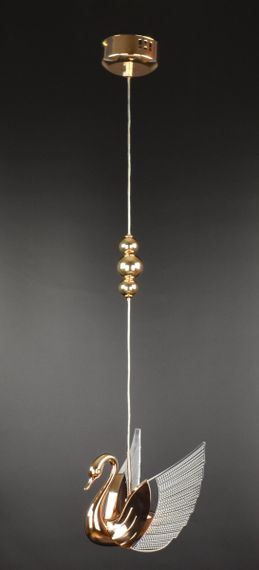 Люстра світлодіодна підвісна LED світильник для квартири на стелю лед 26563 Золото 30-150х17х18 см.