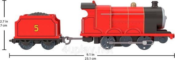Классический моторизованный поезд Джеймс из юбилейной серии к 80-летию Thomas & Friends Оригинал Fisher-Price | Зображення 2