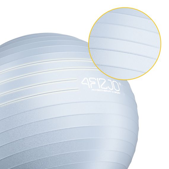 М'яч для фітнесу (фітбол) 4FIZJO 65 см Anti-Burst Grey (P-5905973404785) | Зображення 9