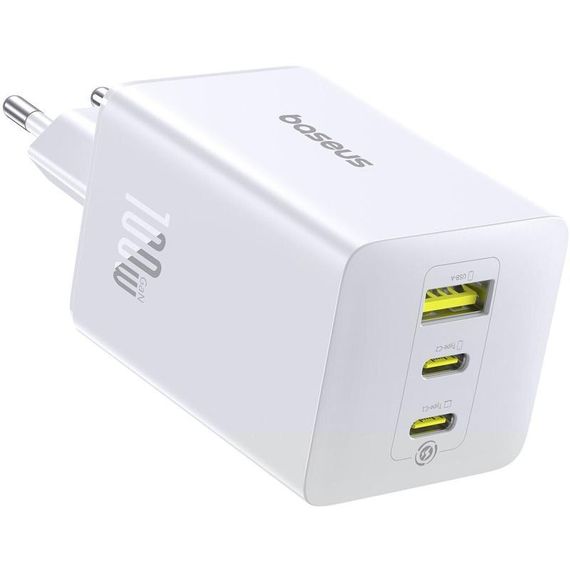 МЗП Baseus EnerFill FE11 Fast Charger 100W (1USB-A/2C) (P101821) Moon White
