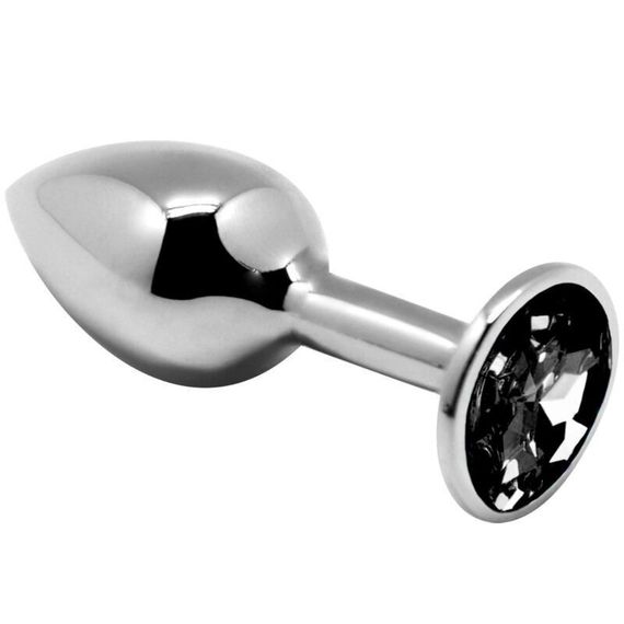 Анальна пробка Alive Anal Pleasure Butt Plug з чорним каменем, розмір S Sex Aura