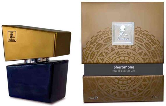 Духи з феромонами чоловічі SHIATSU Pheromone Fragrance men grey, 15 мл Sex Aura | Зображення 1